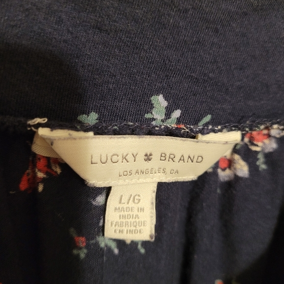 Lucky Brand Women's L Floral Squareneck Top - Picture 6 of 8
